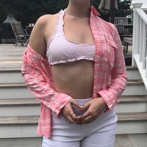 The Gap Pink Linen Flannel